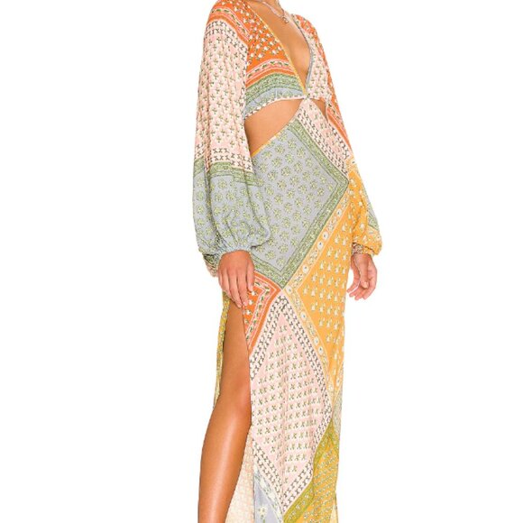 Jen's Pirate Booty Sonora Dress Daydream Patchwork Cut Out Boho Maxi Size M EUC - Picture 13 of 16